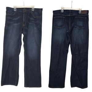 Haggar Mens Straight Fit Jeans 1926 Originals Denim Dark Wash Blue Size 40x31